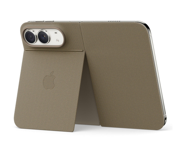 Apple Folio do iPhone Duo z podpórką jasnobeżowy - 1594019 - zdjęcie